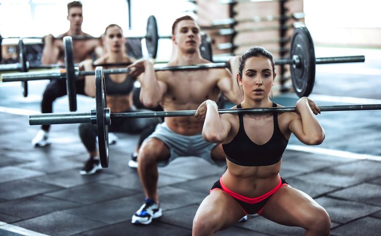 Gym Workout Weights Squat Men Women Espresso Cup | Zazzle